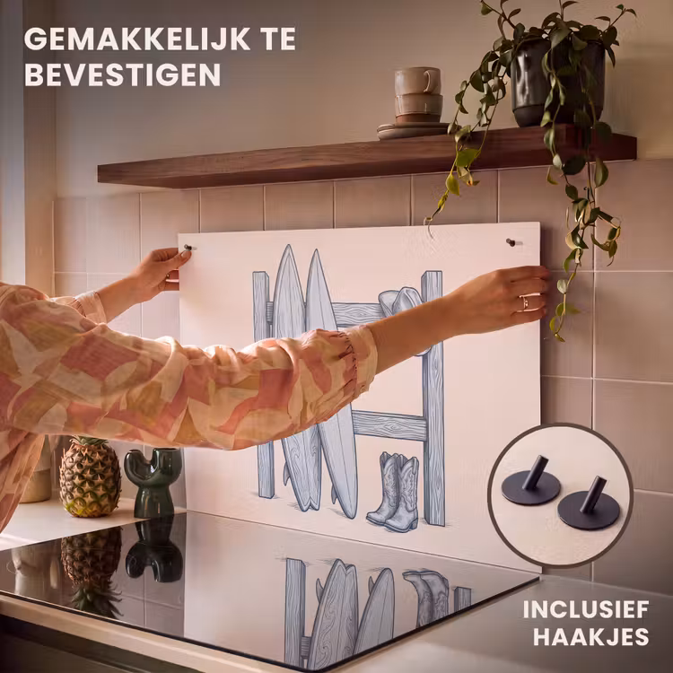 Recreatie - Kleding - Avontuur - Illustratie - Zomer Inductie beschemer met haakjes klein -ky-ophangen-nl