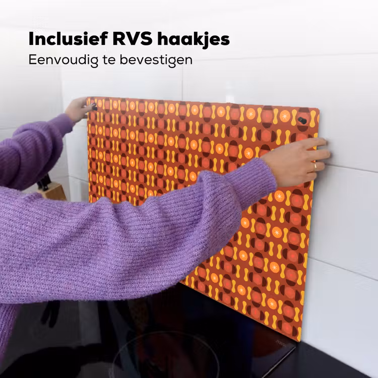 Retro - Disco - Hippie Inductie beschemer met haakjes klein 777 -ky-ophangen-nl