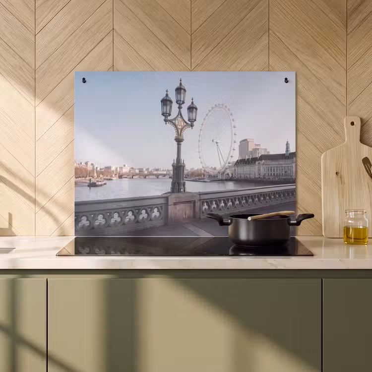 Reuzenrad - Londen - Stad - Architectuur - Brug Inductie beschemer met haakjes klein -sfeer2