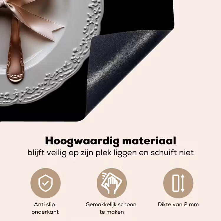 Rose - Strik - Bestek Inductie beschemer met haakjes klein -ky-onderkant-nl