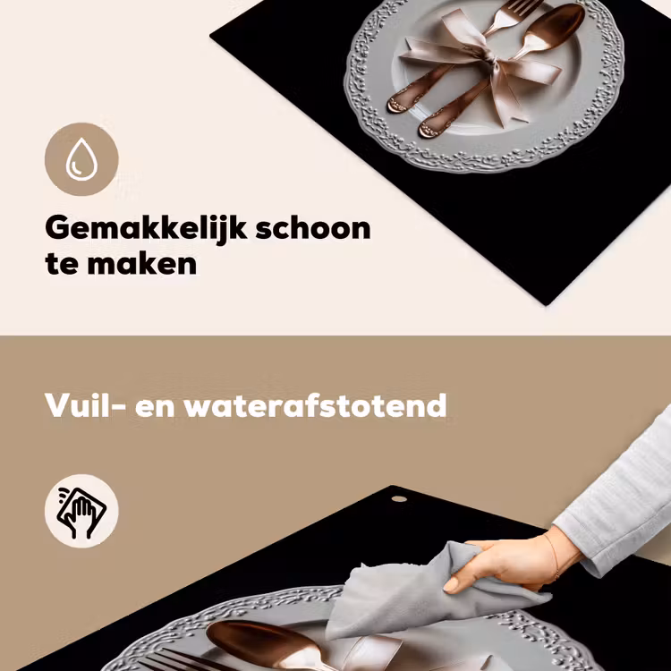 Rose - Strik - Bestek Inductie beschemer met haakjes klein -ky-schoon-nl