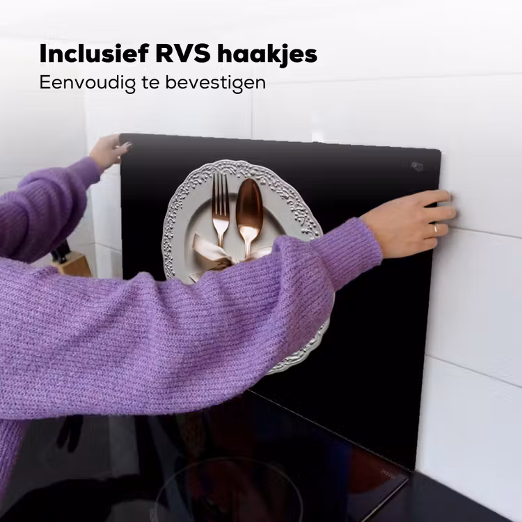 Rose - Strik - Bestek Inductie beschemer met haakjes klein -ky-ophangen-nl