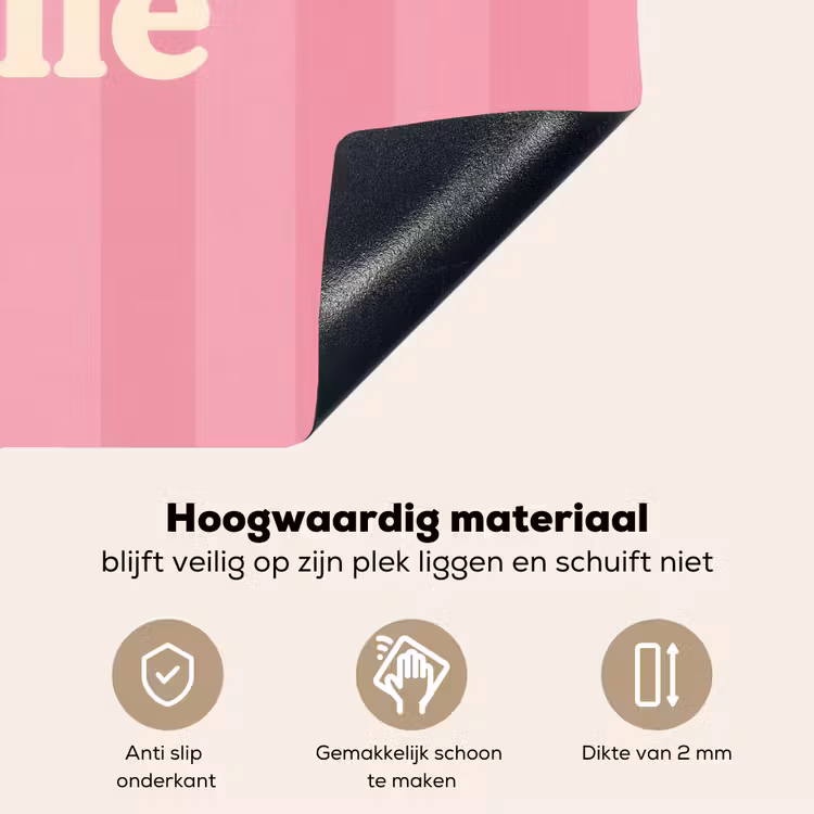 Roze - Gestreept - Belle Inductie beschemer met haakjes klein -ky-onderkant-nl