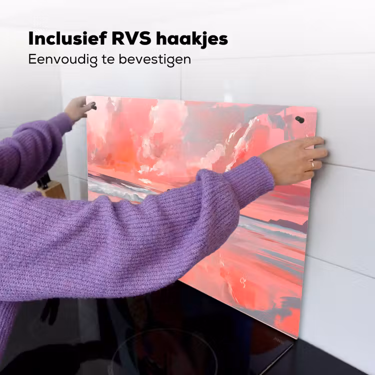 Roze - Surfen - Zee Inductie beschemer met haakjes klein -ky-ophangen-nl