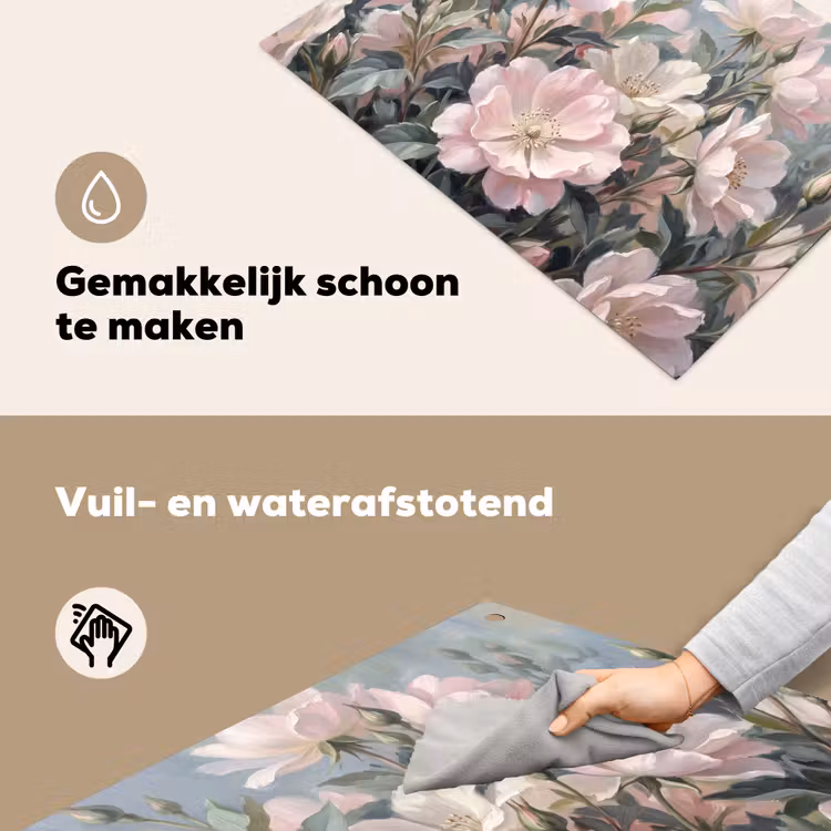 Rozen - Illustratie - Roze Inductie beschemer met haakjes klein -ky-schoon-nl