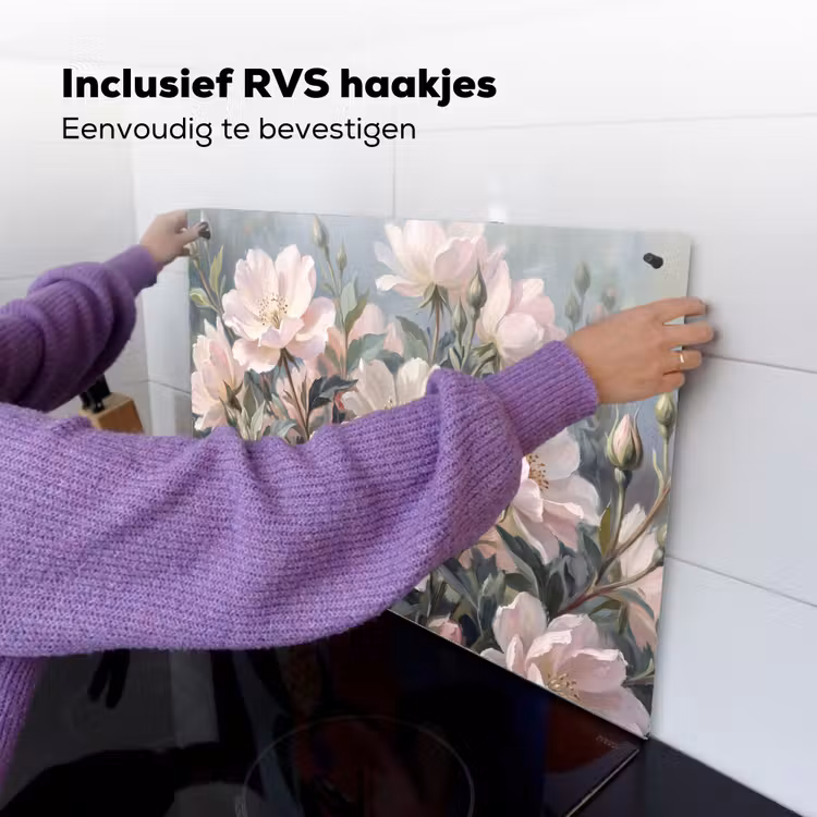 Rozen - Illustratie - Roze Inductie beschemer met haakjes klein -ky-ophangen-nl