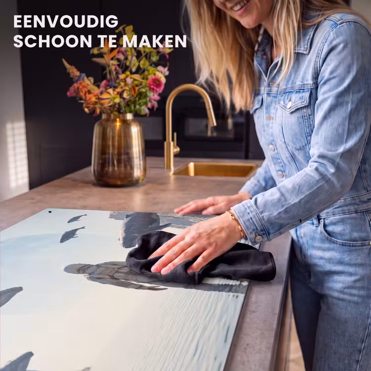 Inductiebeschermer & spatscherm (2in1) - Ruimtevaarder - Walvis - Fantasie - Ruimtevaarder - Walvis - Fantasie Inductie beschemer met haakjes klein