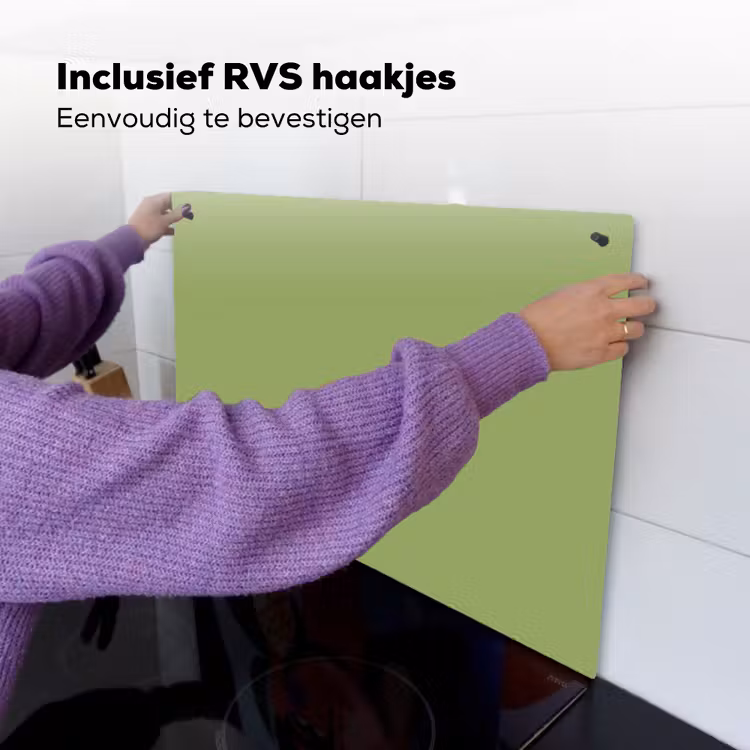Sage - Green - Groen Inductie beschemer met haakjes klein 777 -ky-ophangen-nl