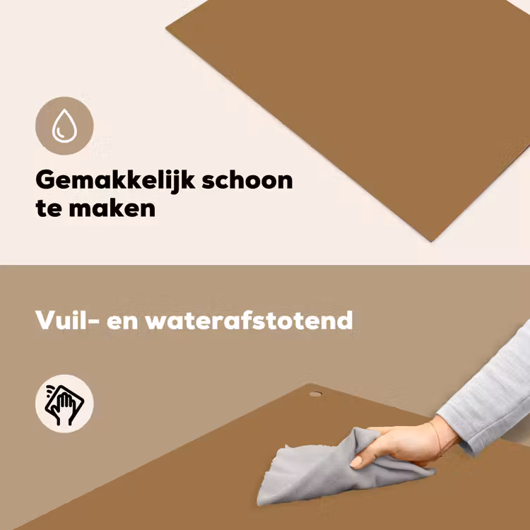 Sahara - Earth - Oranje Inductie beschemer met haakjes klein 777 -ky-schoon-nl