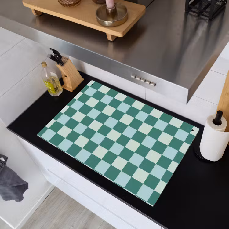 Schaak - Klassiek - Groen Inductie beschemer met haakjes klein 777 -sfeer1