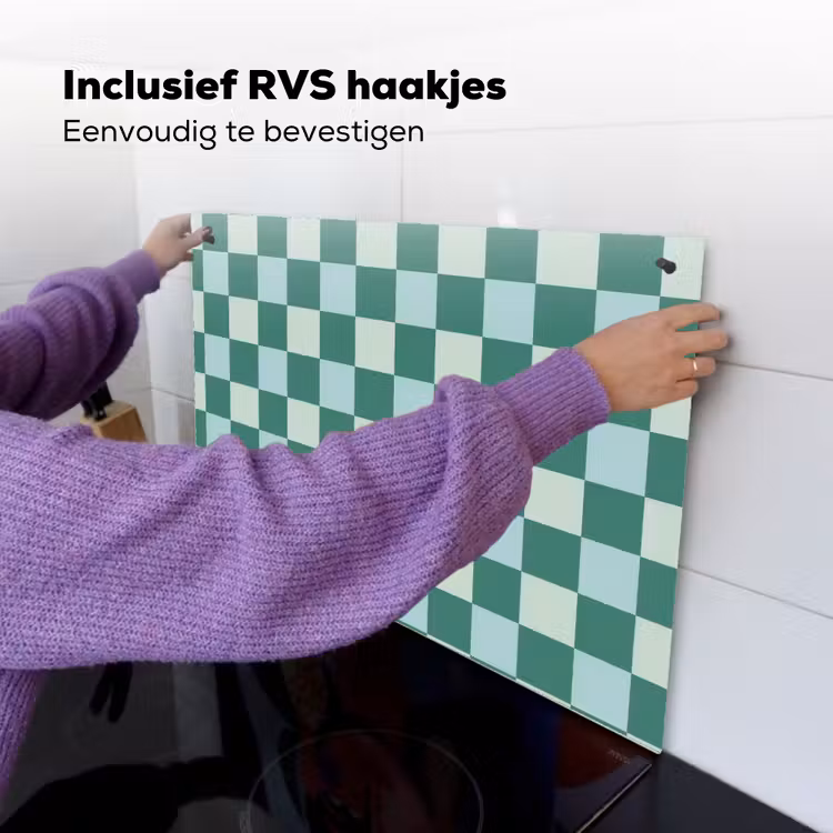 Schaak - Klassiek - Groen Inductie beschemer met haakjes klein 777 -ky-ophangen-nl