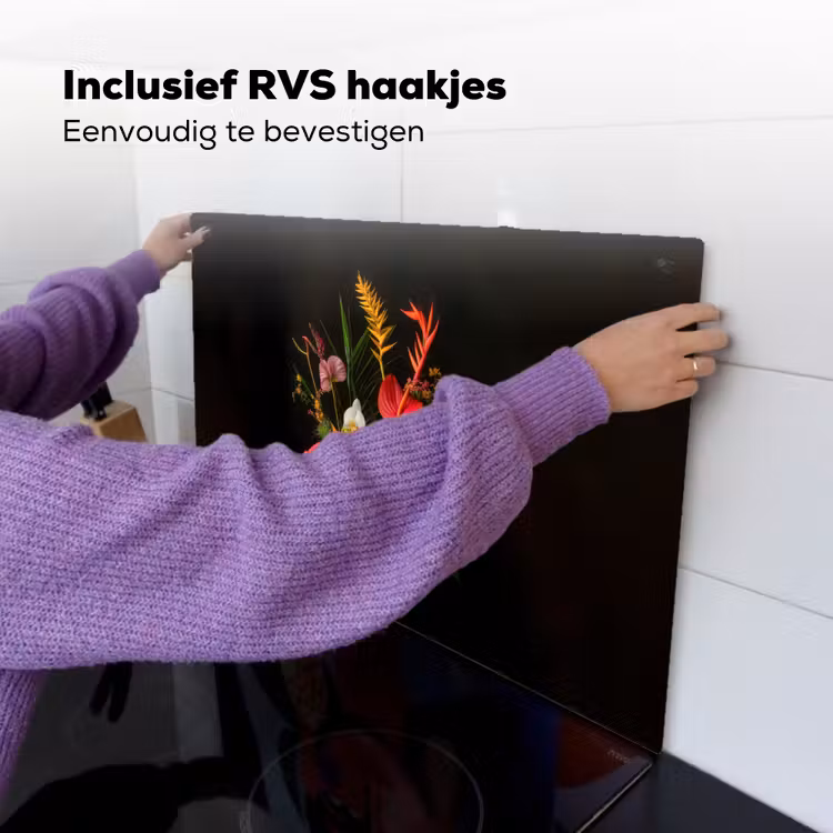 Schaal - Boeket - Bloemen Inductie beschemer met haakjes klein -ky-ophangen-nl