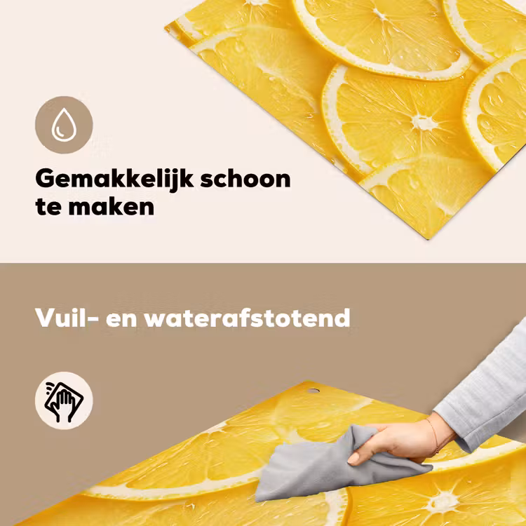 Schijfjes - Citroen - Sap Inductie beschemer met haakjes klein 777 -ky-schoon-nl