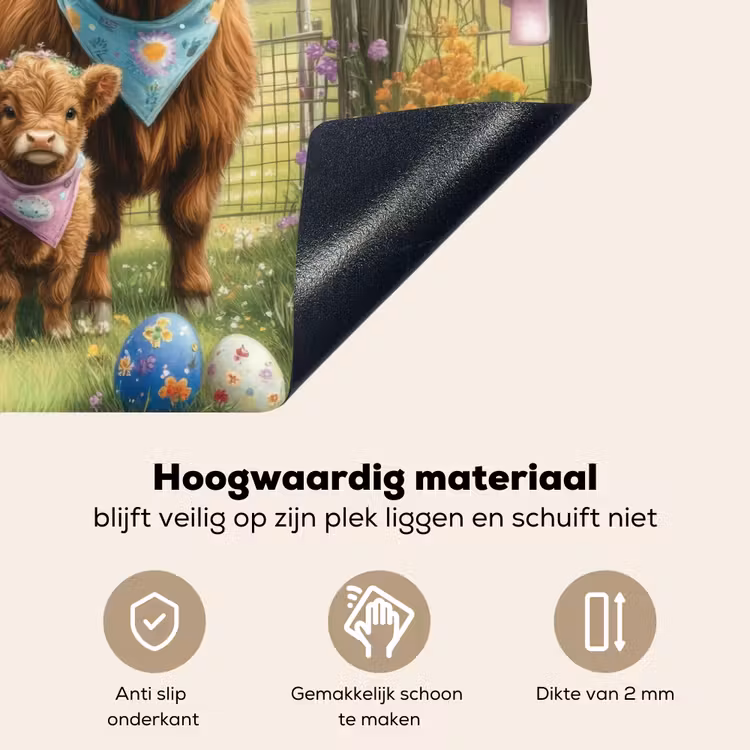Schotsehooglanders - Paaseieren - Lente Inductie beschemer met haakjes klein -ky-onderkant-nl