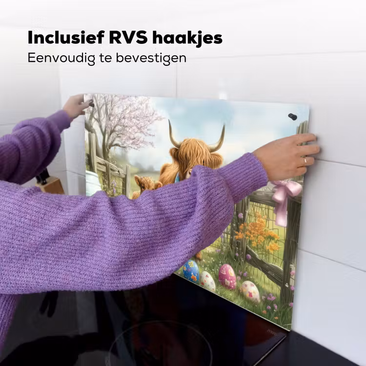Schotsehooglanders - Paaseieren - Lente Inductie beschemer met haakjes klein -ky-ophangen-nl