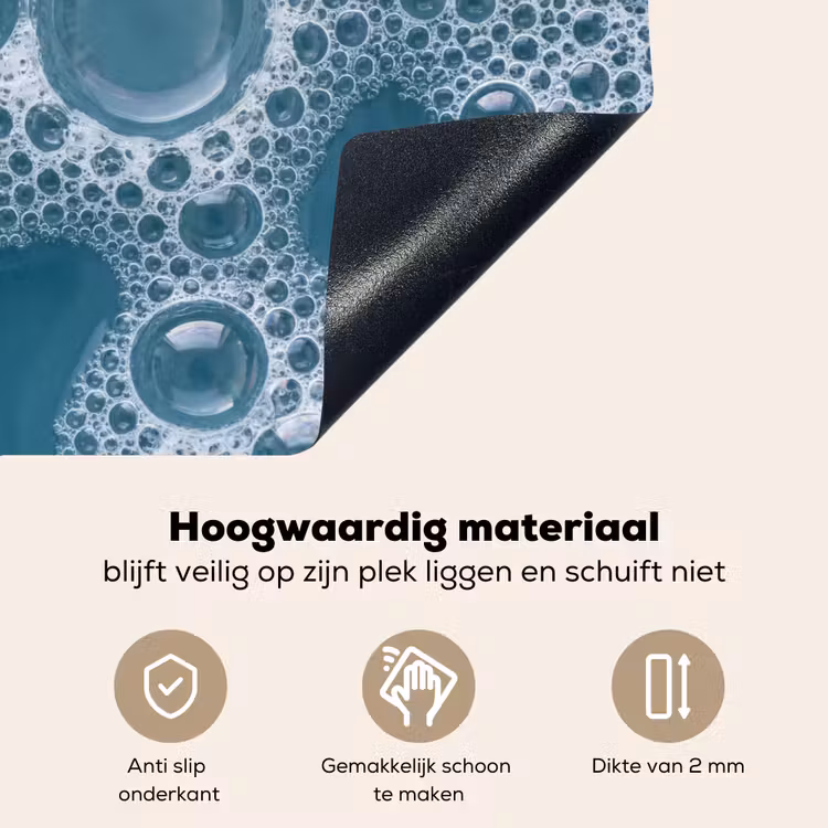 Schuim - Water - Textuur Inductie beschemer met haakjes klein -ky-onderkant-nl