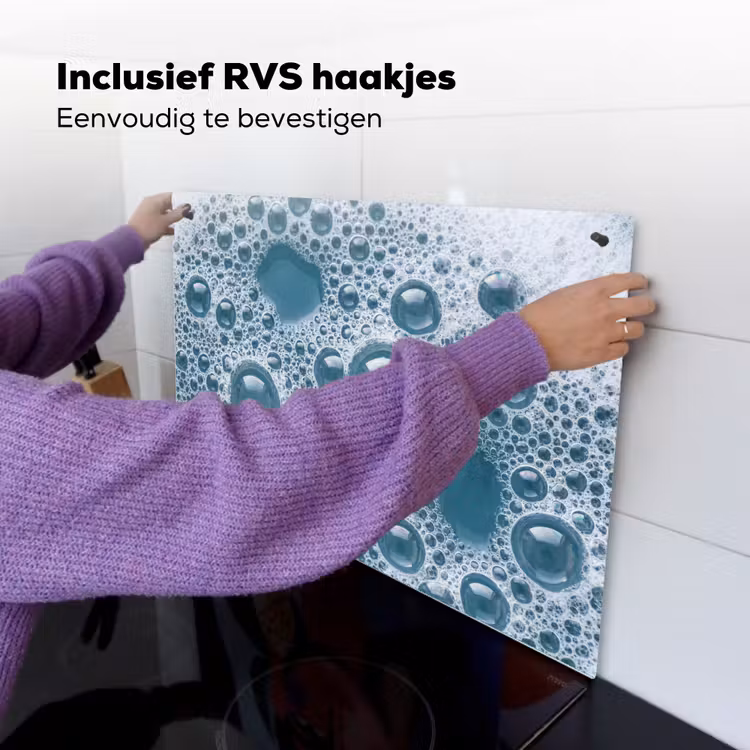 Schuim - Water - Textuur Inductie beschemer met haakjes klein -ky-ophangen-nl