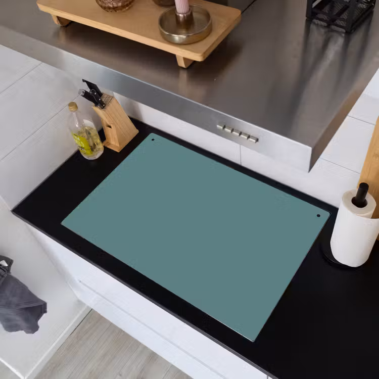 Serene - Teal - Blauw Inductie beschemer met haakjes klein 777 -sfeer1