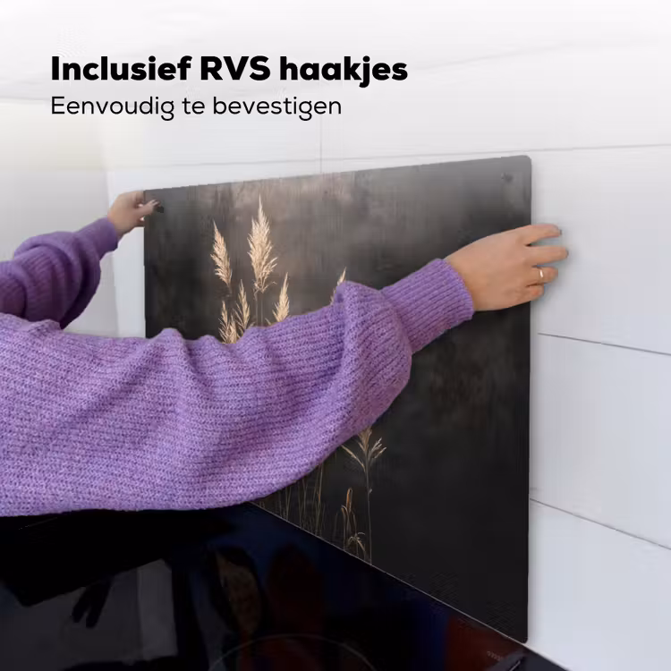 Siergras - Pluimen - Verlichting - Zwart Inductie beschemer met haakjes middel -ky-ophangen-nl