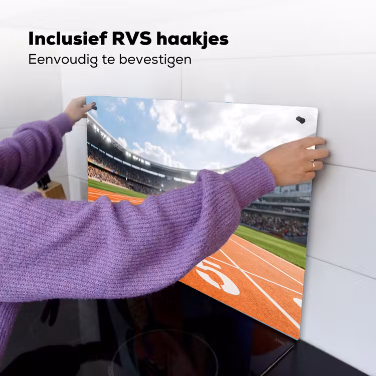 Sintelbaan - Stadion - Sport -Oranje Inductie beschemer met haakjes klein -ky-ophangen-nl