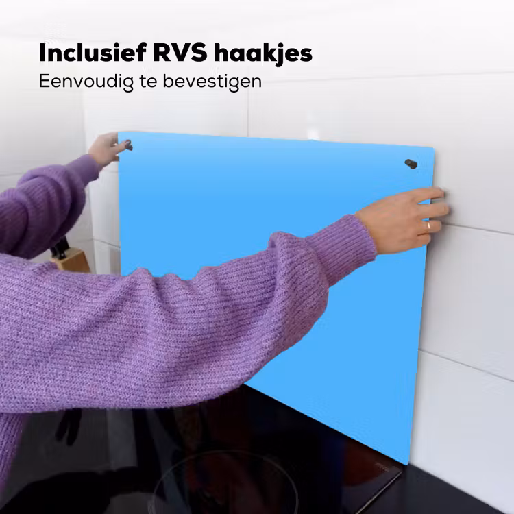 Sky - Blue - Blauw Inductie beschemer met haakjes klein 777 -ky-ophangen-nl