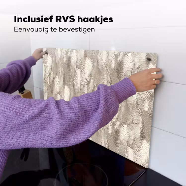 Slang - Textuur - Zand Inductie beschemer met haakjes klein 777 -ky-ophangen-nl