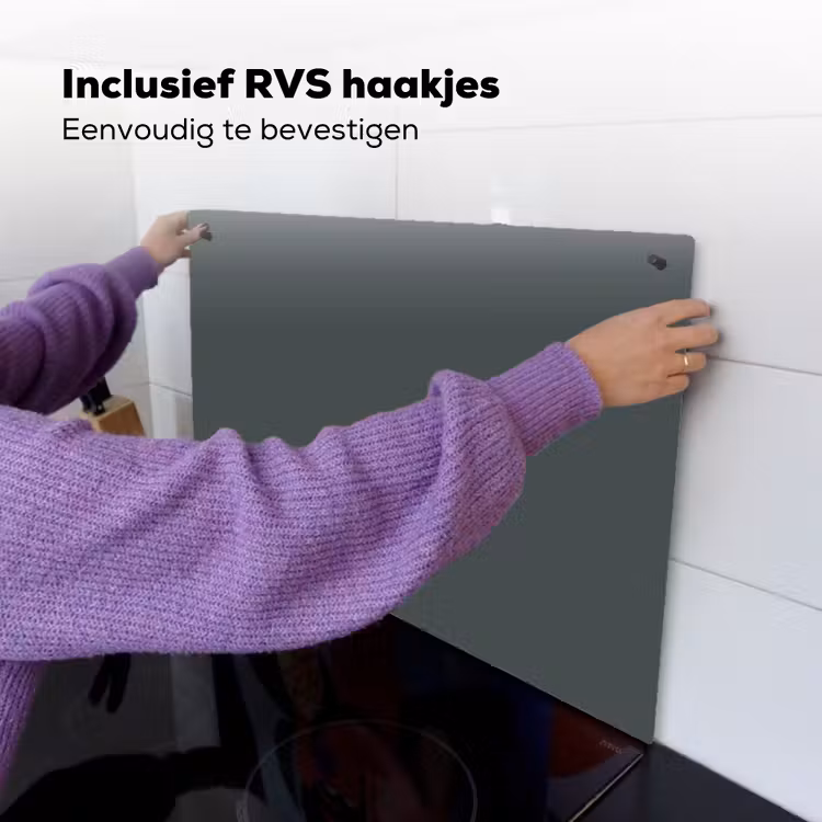 Slate - Millstone - Grijs Inductie beschemer met haakjes klein 777 -ky-ophangen-nl