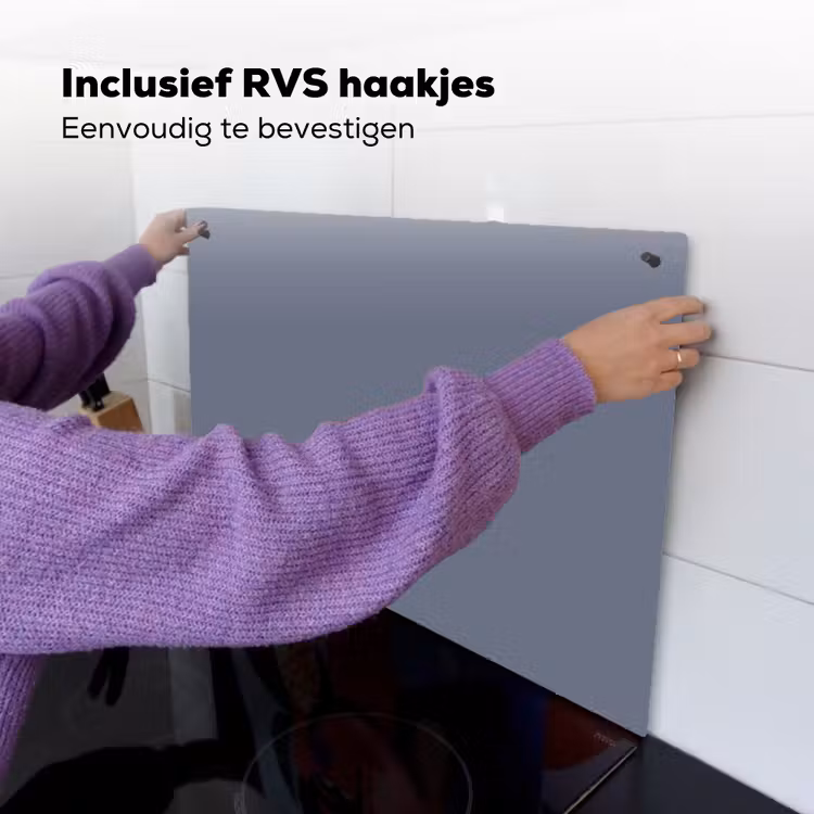 Slate - Whisper - Blauw Inductie beschemer met haakjes klein 777 -ky-ophangen-nl