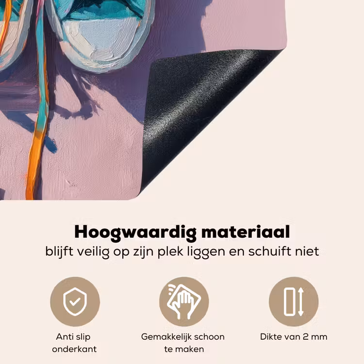 Sneakers - Veters - Kleurrijk - Schaduw Inductie beschemer met haakjes middel -ky-onderkant-nl