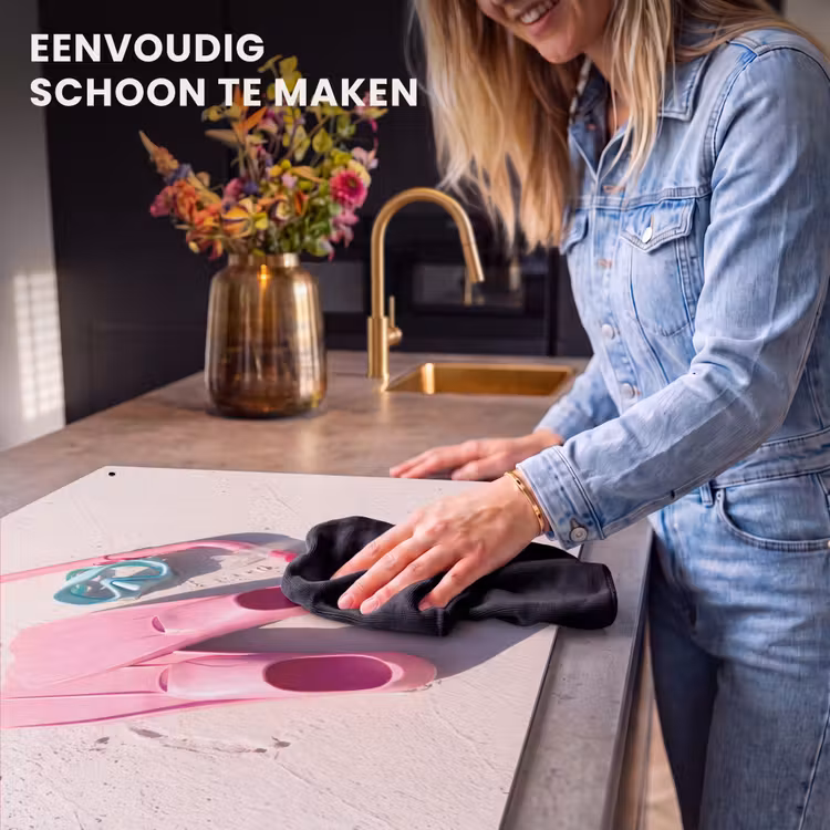 Snorkelset - Strand - Zomer - Roze Inductie beschemer met haakjes klein -ky-schoon-nl