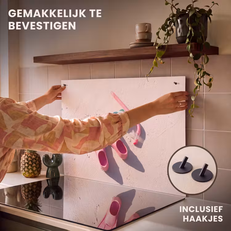 Snorkelset - Strand - Zomer - Roze Inductie beschemer met haakjes klein -ky-ophangen-nl