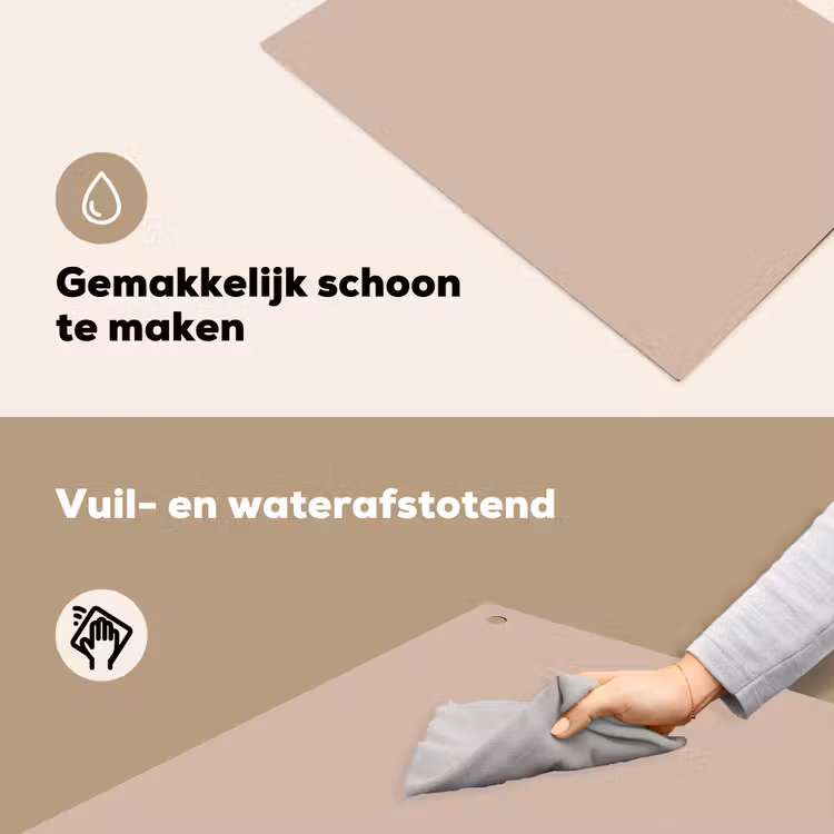 Soft - Clay - Nude Inductie beschemer met haakjes klein 777 -ky-schoon-nl