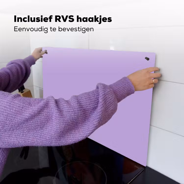 Soft - Lavender - Paars Inductie beschemer met haakjes klein 777 -ky-ophangen-nl