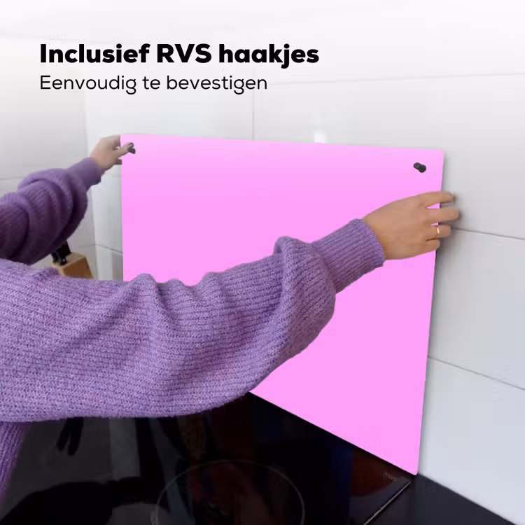 Soft - Lavender - Roze Inductie beschemer met haakjes klein 777 -ky-ophangen-nl