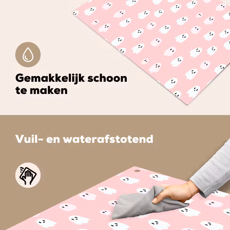 Spookjes - Patroon - Roze Inductie beschemer met haakjes klein 777 -ky-schoon-nl