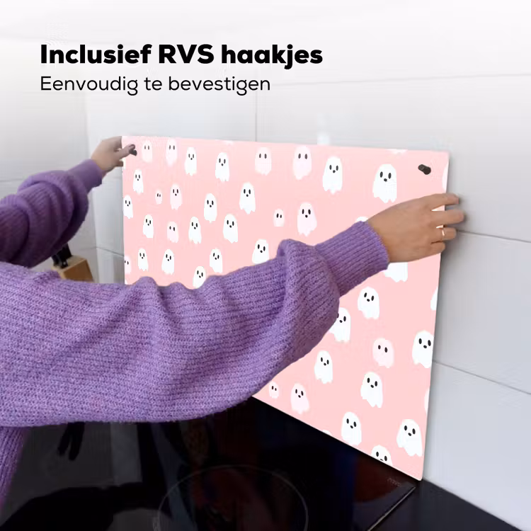 Spookjes - Patroon - Roze Inductie beschemer met haakjes klein 777 -ky-ophangen-nl