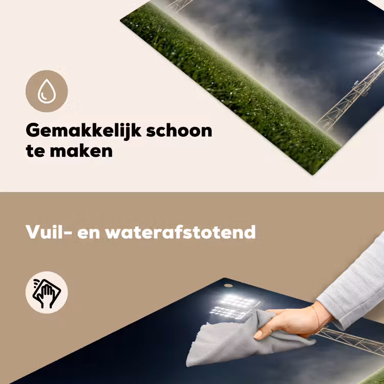 Stadion - Lichtmast - Sport - Nacht Inductie beschemer met haakjes klein -ky-schoon-nl