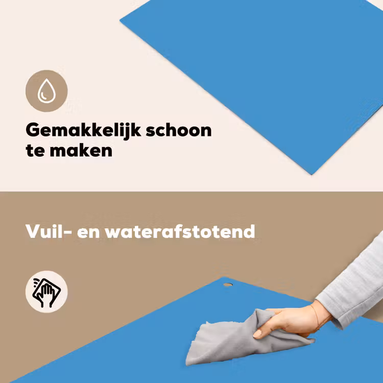Steel - Blue - Blauw Inductie beschemer met haakjes klein 777 -ky-schoon-nl
