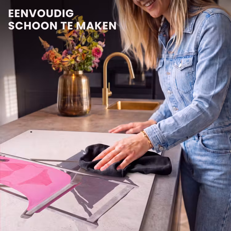 Strand - Ligstoel - Badkleding - Zomer - Roze Inductie beschemer met haakjes klein -ky-schoon-nl