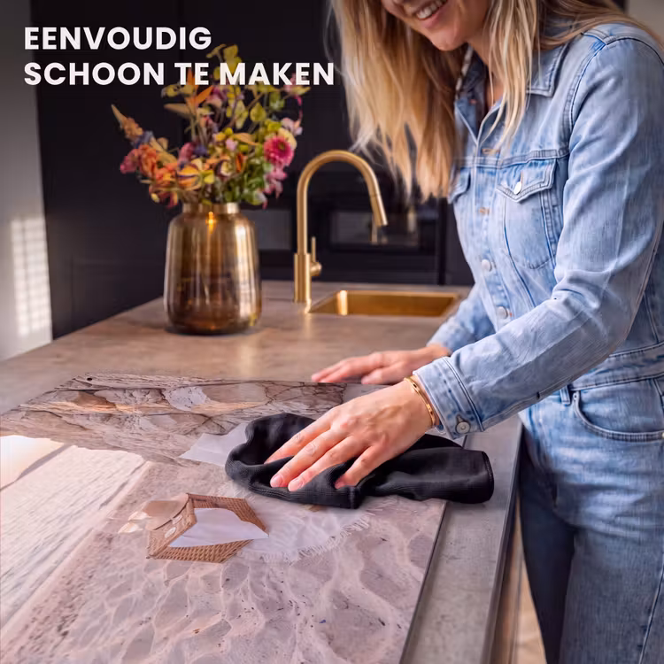 Strand - Picknick - Zonsondergang - Zomer - Natuur Inductie beschemer met haakjes klein -ky-schoon-nl