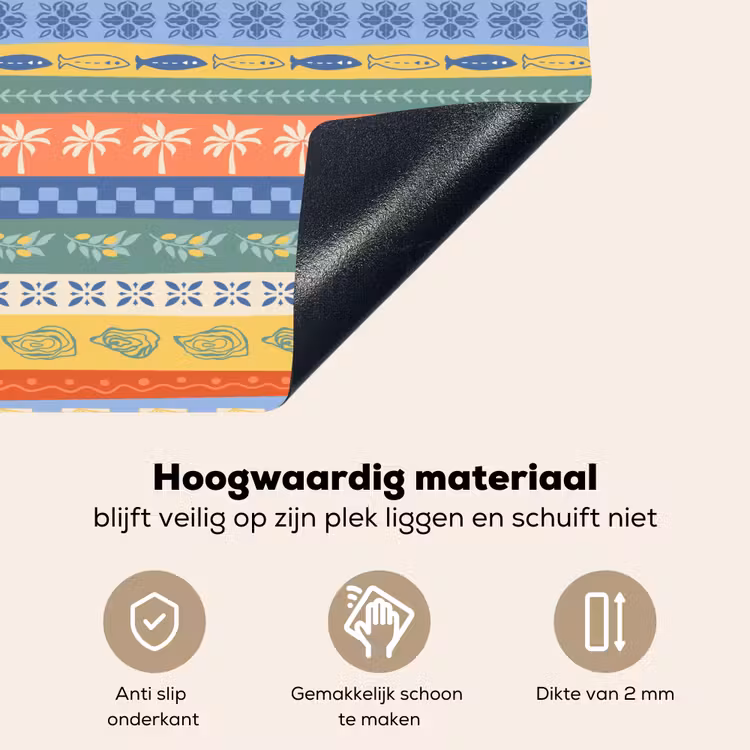 Zee - Sfeer - Oester - Garnaal Inductie beschemer met haakjes klein 777 -ky-onderkant-nl
