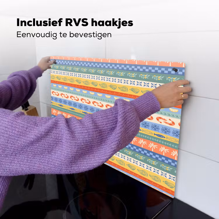 Zee - Sfeer - Oester - Garnaal Inductie beschemer met haakjes klein 777 -ky-ophangen-nl
