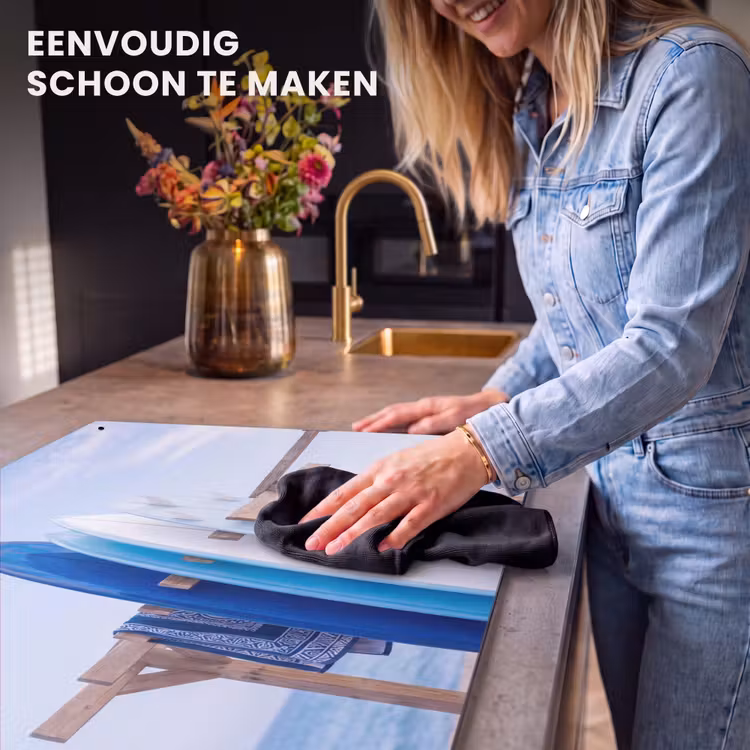 Surfplank - Strand - Zomer - Blauw - Water Inductie beschemer met haakjes klein -ky-schoon-nl