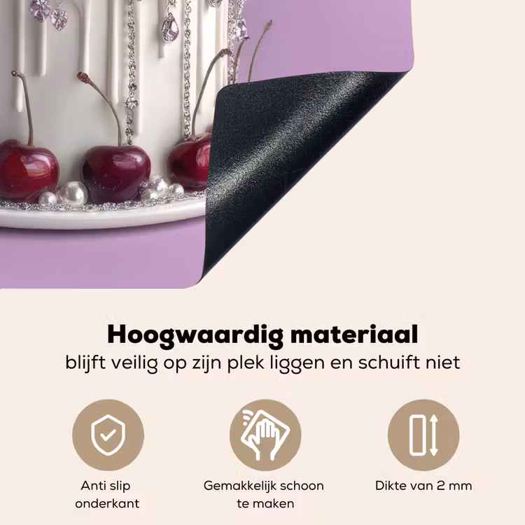 Taart - Kersen - Juwelen - Rood Inductie beschemer met haakjes middel -ky-onderkant-nl