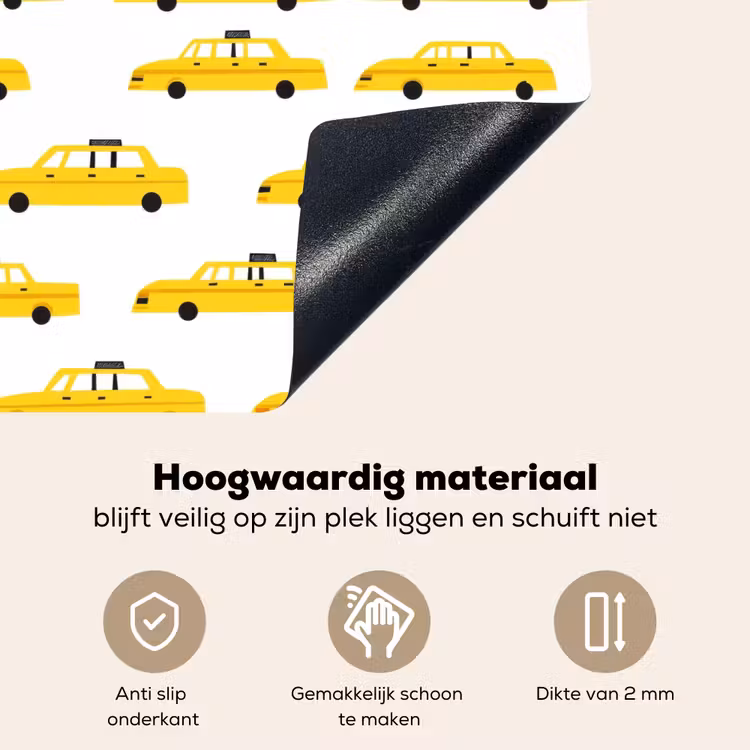 Taxi - Iconisch - Geel Inductie beschemer met haakjes klein 777 -ky-onderkant-nl