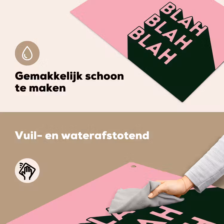Tekst - Grafisch - Groen - Schaduw Inductie beschemer met haakjes klein -ky-schoon-nl