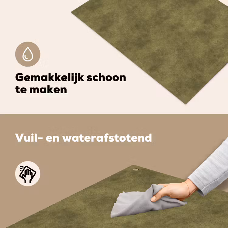 Textuur - Abstract - Groen Inductie beschemer met haakjes klein 777 -ky-schoon-nl