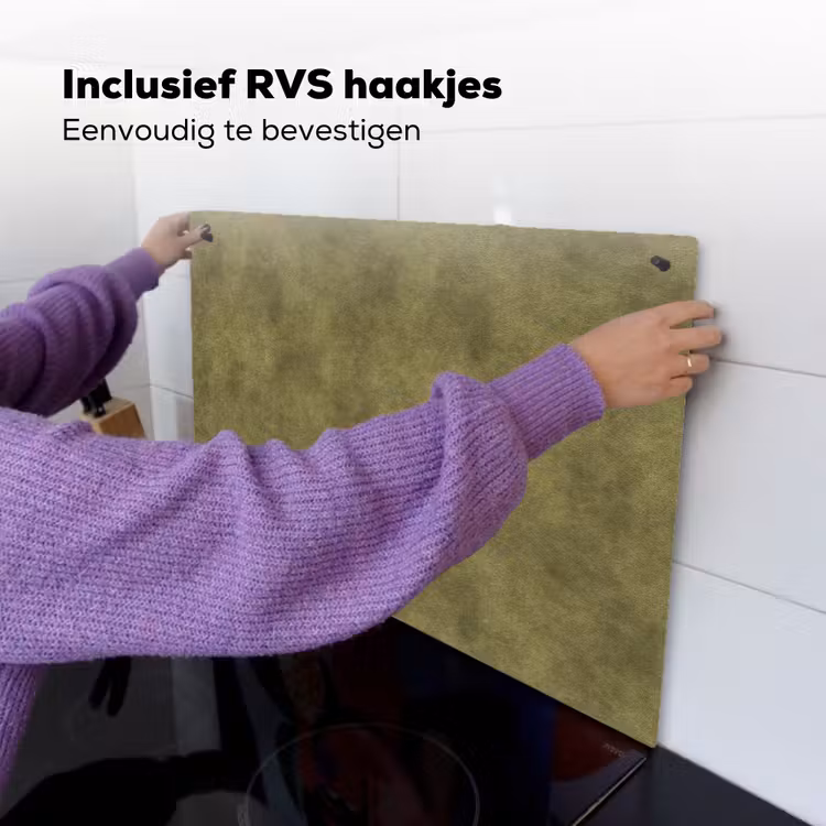 Textuur - Abstract - Groen Inductie beschemer met haakjes klein 777 -ky-ophangen-nl