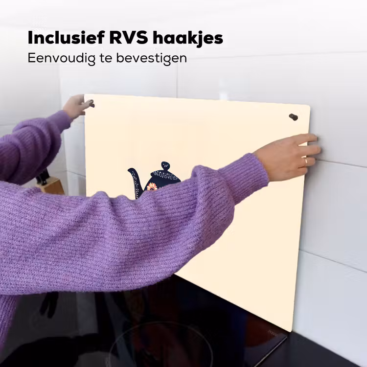 Theepot - Kleurrijk - Bloemen Inductie beschemer met haakjes klein -ky-ophangen-nl