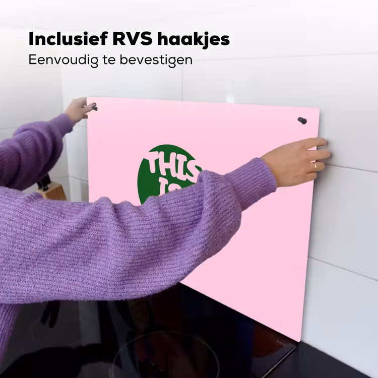 This is art - Tekst - Cirkel - Groen Inductie beschemer met haakjes klein -ky-ophangen-nl